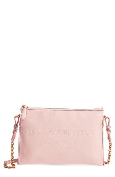 Burberry Peyton Logo Crossbody Bag - Pink In Pale Ash Rose