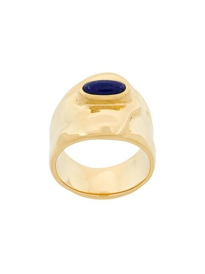 Aurelie Bidermann Peggy Lapis Ring In Metallic