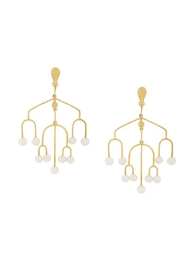 Aurelie Bidermann Sirocco' Chandelier-ohrclips In Gold