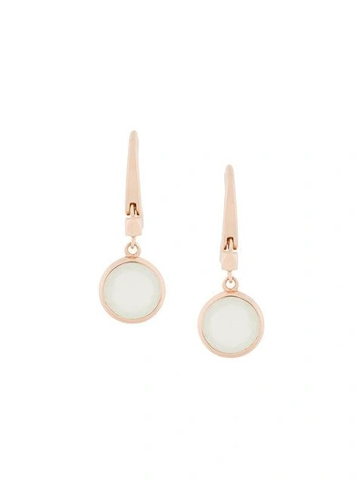 Astley Clarke Mini Round Stilla Earrings In Yellow