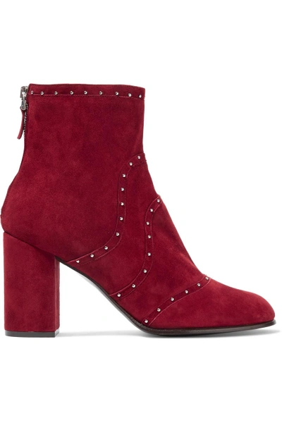 Belstaff Pointet Studded Suede Ankle Boots