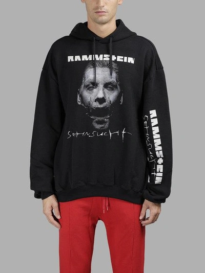 Vetements Rammstein Oversized Hooded Sweatshirt In Black | ModeSens