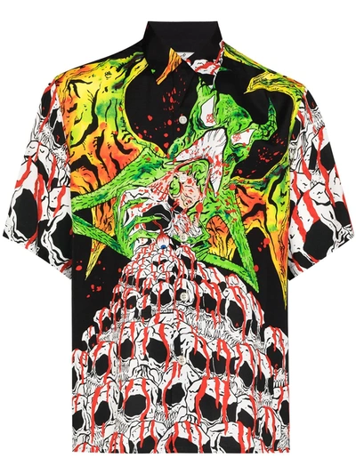 Wacko Maria X Neckface Type 1 Graphic-print Shirt In Black | ModeSens