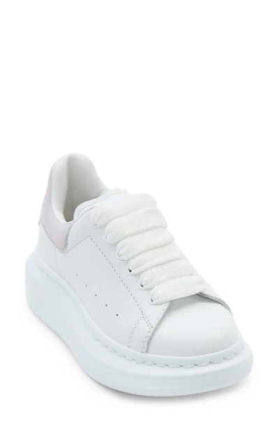 Alexander Mcqueen Kids' Oversize Sneaker In White/ Lilac