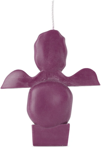 Proba Home Purple Form Shape 03 Candle In Maroon