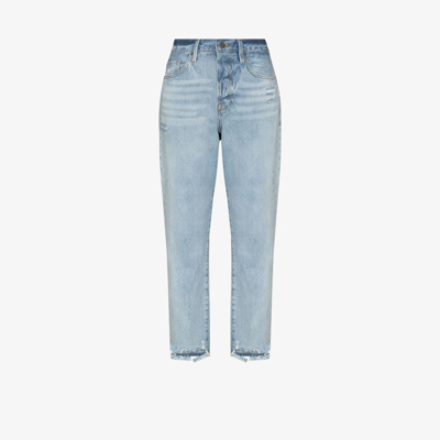 Frame Le Original Distressed Jeans In Blue