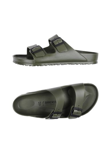 green birkenstock sandals