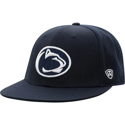 Top Of The World Men's Navy Penn State Nittany Lions Team Color Fitted Hat In Black,navy
