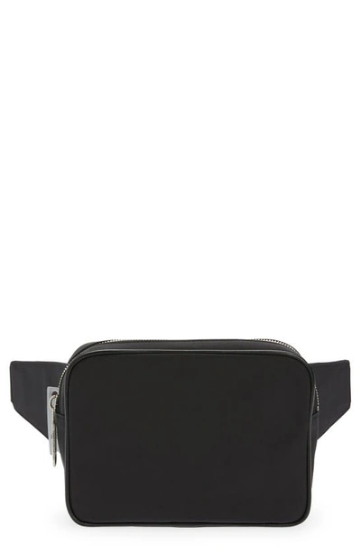 Off-white Arrow Tuc Belt Bag In Black Black
