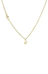 Panacea Initial Pendant Necklace In Gold