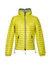 Duvetica Down Jacket In Yellow