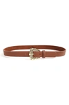 B-low The Belt Nyssa Leather Belt In Brandy/ Gold