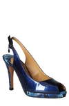 J. Reneé J.renee Onille Peep Toe Pump In Navy/ Black