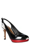 J. Reneé J.renee Onille Peep Toe Pump In Black/ Red/ White