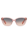 Kate Spade Phillipa 54mm Gradient Cat Eye Sunglasses In Pink/ Grey Fuchsia