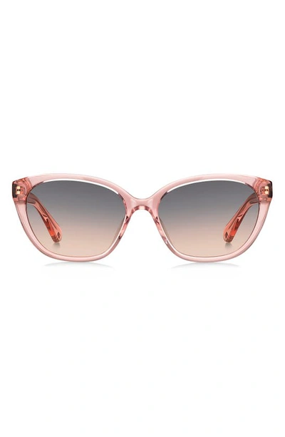 Kate Spade Phillipa 54mm Gradient Cat Eye Sunglasses In Pink/ Grey Fuchsia