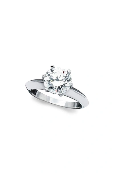 Crislu Cubic Zirconia Ring In Platinum