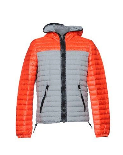 Duvetica Down Jacket In Orange