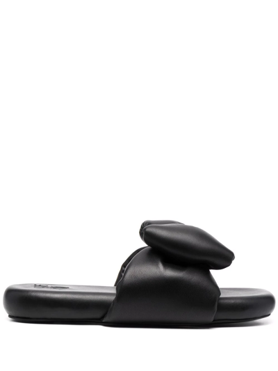 Off-white Offwhite Padded Sandals In Nappa Leather In Black