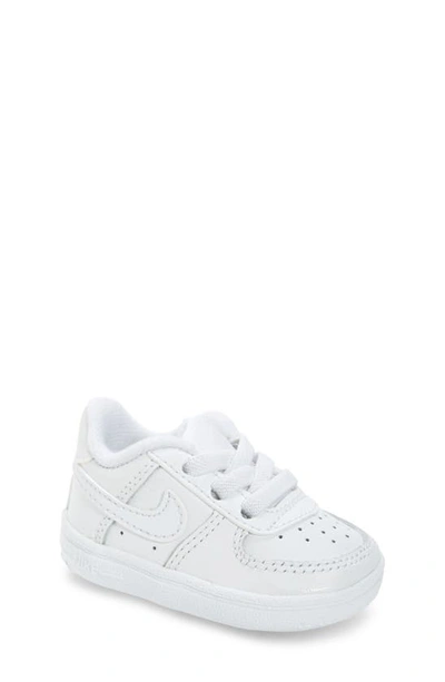 Nike Kids' Air Force 1 Trainer In White/ White/ White