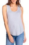 Pj Salvage Text Essential Tank In Heather Grey