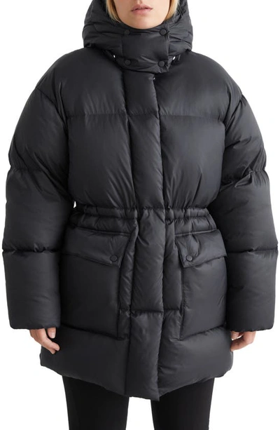 Other Stories Clary Down Puffer Coat In Black ModeSens