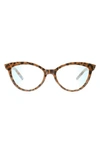 Aimee Kestenberg Madison 55mm Cat Eye Blue Light Blocking Glasses In Leopard