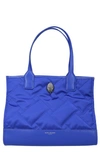 Kurt Geiger Recycled Quilted Small Shopper In Blue