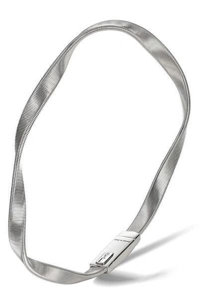 Marco Bicego Marrakech 18k White Gold Bangle In 18kyg/ Wg