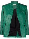 Zadig & Voltaire Verys Textured Leather Jacket In Buisson