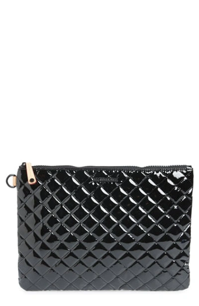 Mz Wallace Oxford Metro Lacquer Color Block Nylon Pouch - 100% Exclusive In Black