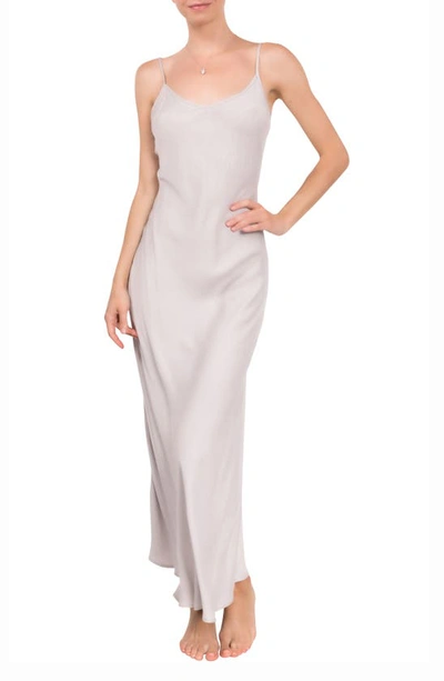 Everyday Ritual Angelina Nightgown In Light Grey