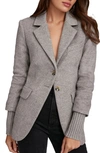 Favorite Daughter The City Layered Blazer In Frost Grey