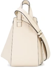 Loewe Small Hammock Tricolor Pebbled Leather Hobo - Ivory In Neutral