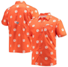 Columbia Navy Auburn Tigers Super Slack Tide Omni-shade Button-up Shirt In Orange