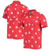 Columbia Navy Auburn Tigers Super Slack Tide Omni-shade Button-up Shirt In Scarlet