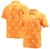Columbia Navy Auburn Tigers Super Slack Tide Omni-shade Button-up Shirt In Tennessee Orange