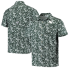 Columbia Navy Auburn Tigers Super Slack Tide Omni-shade Button-up Shirt In Green