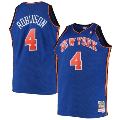 Mitchell & Ness Nate Robinson Blue New York Knicks 2005/06 Big & Tall Hardwood Classics Swingman Jer