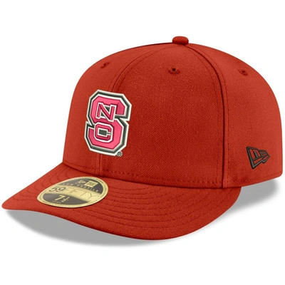 New Era Men's  Red Nc State Wolfpack Basic Low Profile 59fifty Fitted Hat