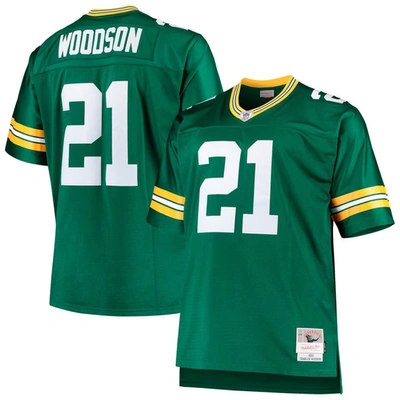 Mitchell & Ness Charles Woodson Green Green Bay Packers Big & Tall 2010 Retired Player Replica Jerse