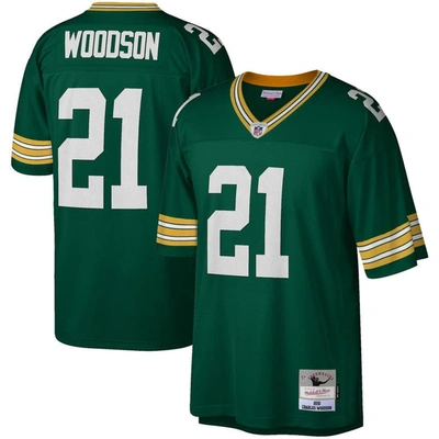 Mitchell & Ness Charles Woodson Green Green Bay Packers Legacy Replica Jersey