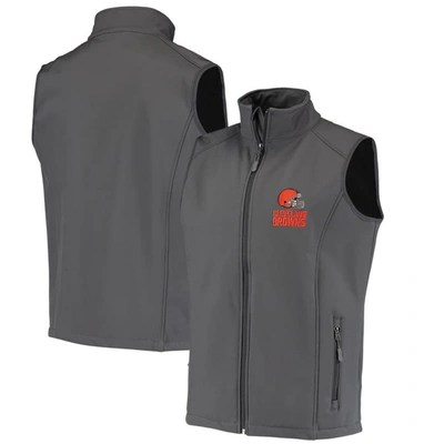 Dunbrooke Charcoal Cleveland Browns Circle Archer Softshell Full-zip Vest