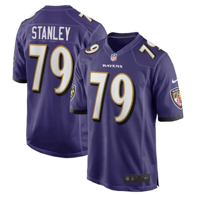 Nike Ronnie Stanley Purple Baltimore Ravens Game Jersey
