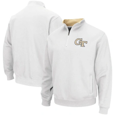 Colosseum White Georgia Tech Yellow Jackets Tortugas Logo Quarter-zip Jacket