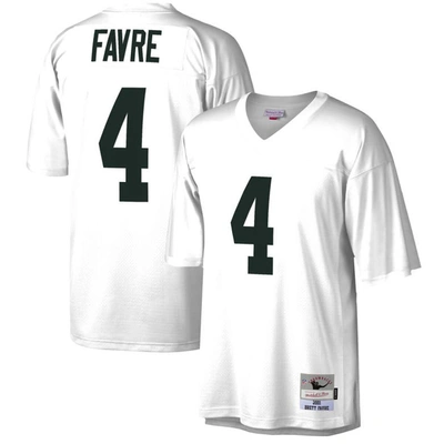 Mitchell & Ness Brett Favre White Green Bay Packers Legacy Replica Jersey
