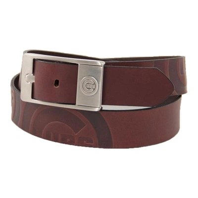 Eagles Wings Brown Chicago Cubs Brandish Leather Belt
