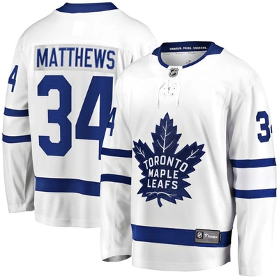 Fanatics Branded Auston Matthews White Toronto Maple Leafs Away Premier Breakaway Player Jersey