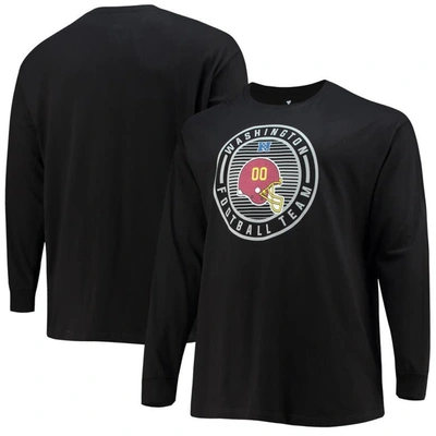 Fanatics Branded Black Washington Football Team Big & Tall Color Pop Long Sleeve T-shirt