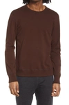 Reigning Champ Fleece Crewneck Sweater In Earth